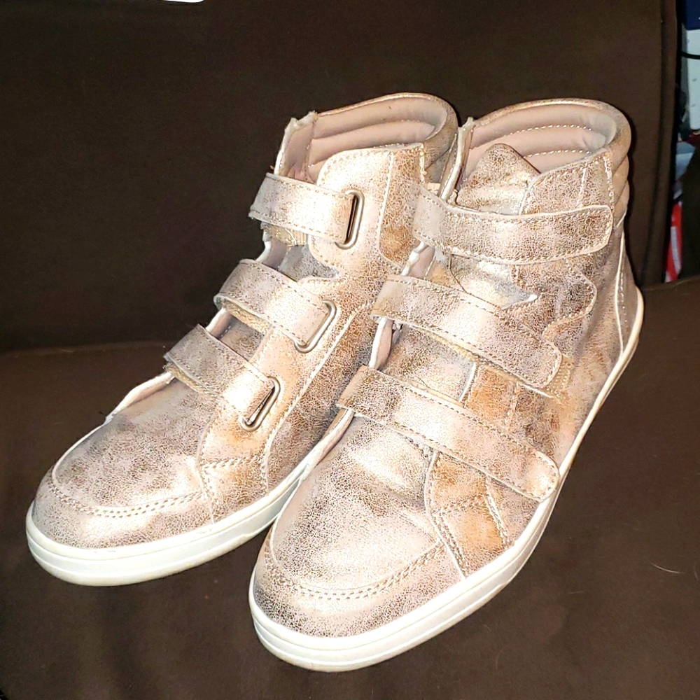 Brash metallic sneakers
